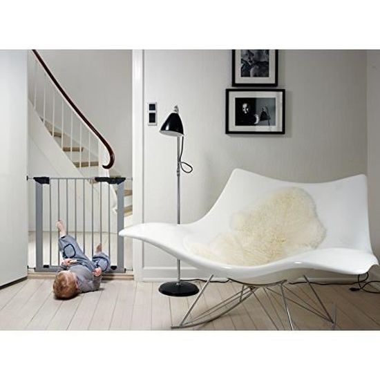 Cancelletto Sicurezza BabyDan Premier – 99-106,3 Cm, Montaggio A Pressione Senza Fori, Per Scale E Cani, Nero - copertina