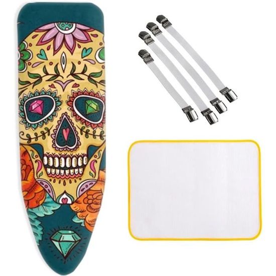 Housse Table Repasser XXL 150 X 50 Cm 4 Clips De Fixation Housse Table