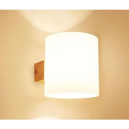 Applique Murale Bois Et Cuir Décoratif Moderne Applique Murale Lampe De