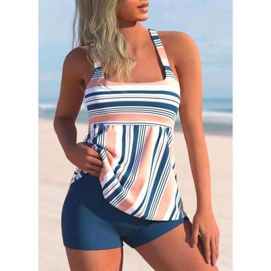 Maillot de Bain 2 Pièces Femme Tankini Ensembles à Maillot Haut Imprimé  avec Short Maillots de Bain Grande Taille Rouille Rouille - Cdiscount  Prêt-à-Porter