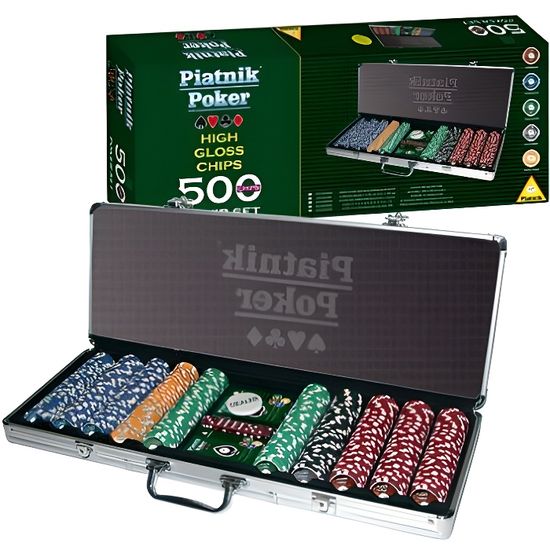 Kit Poker Set De Poker AK Sport Texas Hold'em - 200 Jetons, Tapis, Cartes - Noir Jeu Cartes Tapis