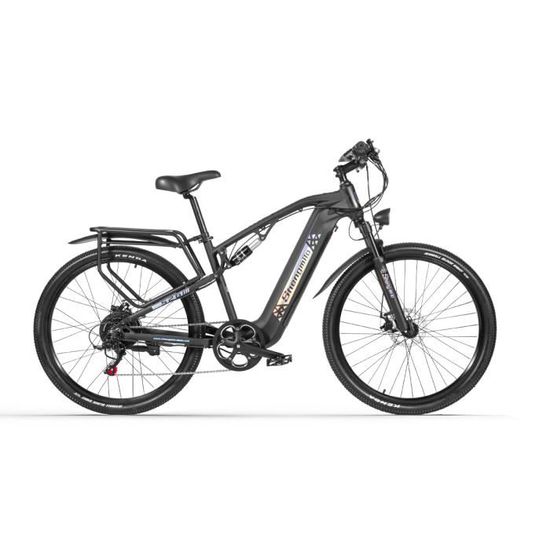 Vélo Electrique - Shengmilo S26 - VTT Ville E-Bike - 27.5" - 48V17.5AH Samsung batterie - Autonomie 80 km - Noir