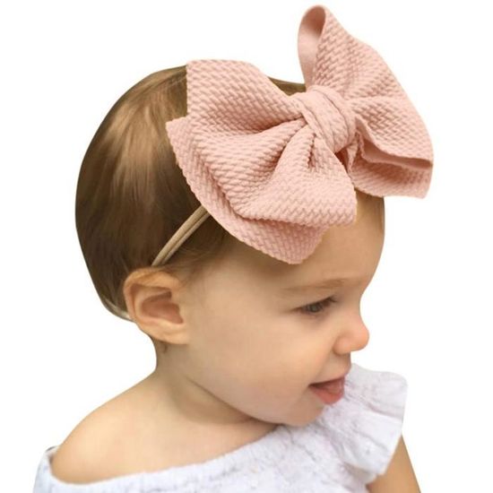 Premium Bandeau Cheveux Bebe Fille Bapteme Grand Noeux Migon Naissance Ceremonie Fete Anniversaire Bandeaux Fille Coton Cdiscount Maison