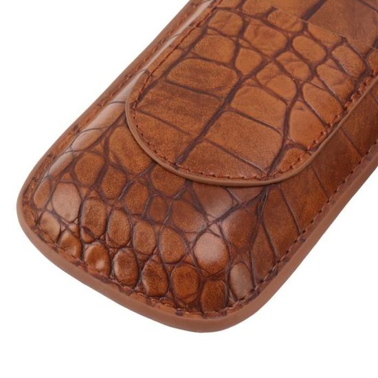 Étui à cigares portable avec coupe-cigares Etui à cigares en cuir Etui