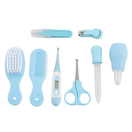 Philips Avent Trousse De Soin Bébé Complète SCH401/00 - 9 Accessoires Essentiels : Coupe-Ongles, Ciseaux, Mouche-Bébé, Brosse & Peigne