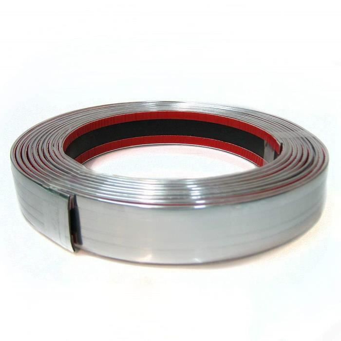 Autohobby Moulure chromée universelle en plastique pour tuning Chromé 25 mm x 5 m