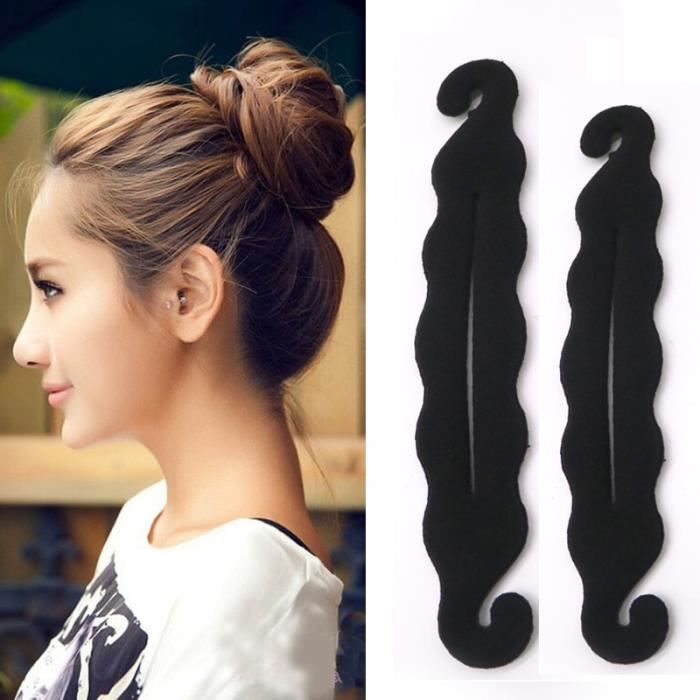 2pcs Style 17 -Pince à cheveux pour filles, accessoires pour chignon, bricolage, Design, outils de coiffure, disque pour femmes, épi