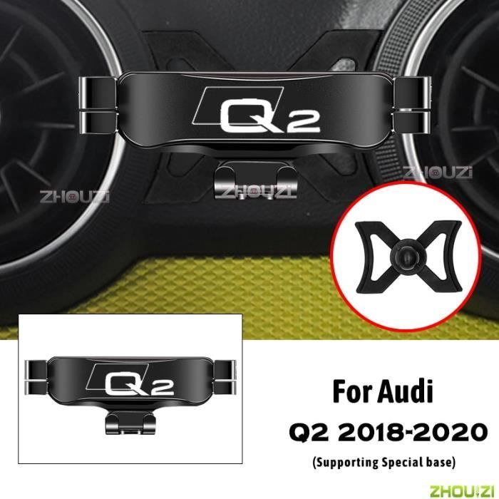 Accessoires Voiture,Support de téléphone portable de voiture, supports de ventilation spéciaux, support de - Type For Audi Q2 Black