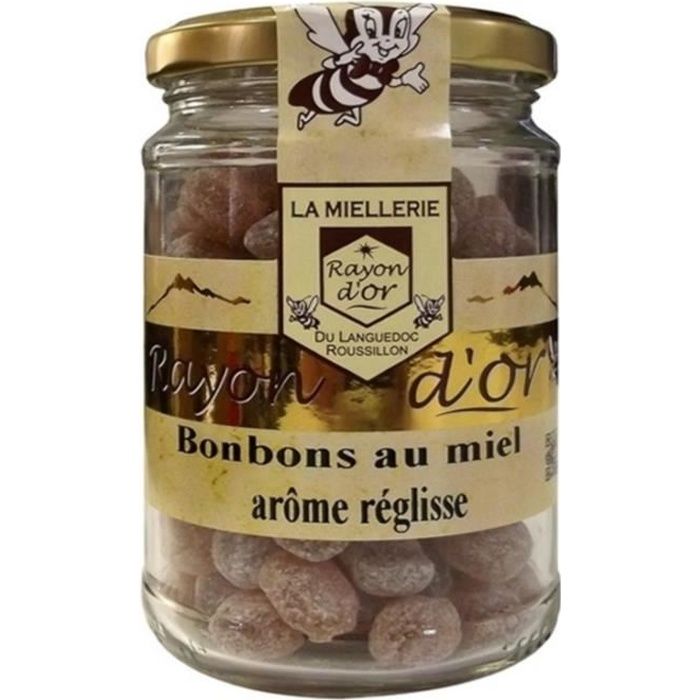 Bonbons au miel arome réglisse 180gr