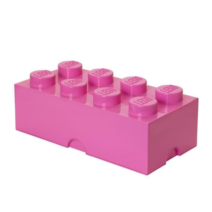 LEGO Brique de rangement - 40041739 - Empilable - Rose