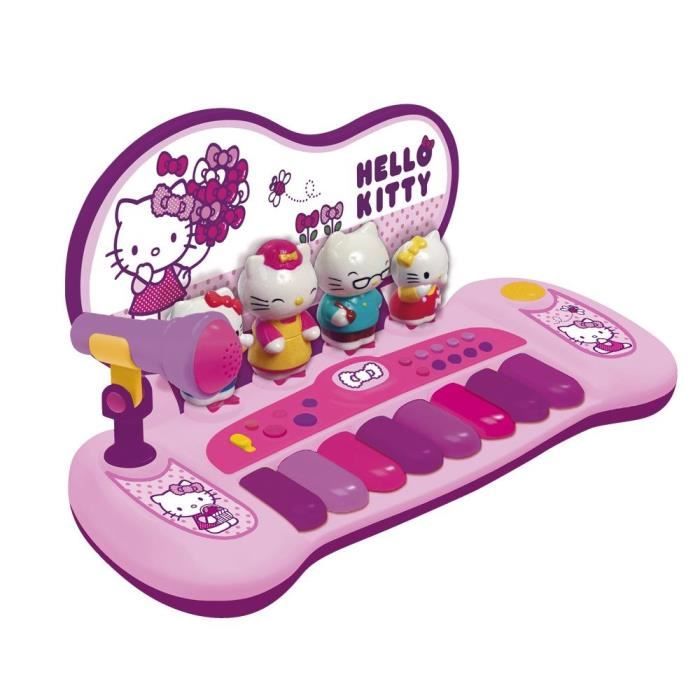 HELLO KITTY Piano avec 8 touches, 8 démos chansons, 3 rythmes, 3 instruments