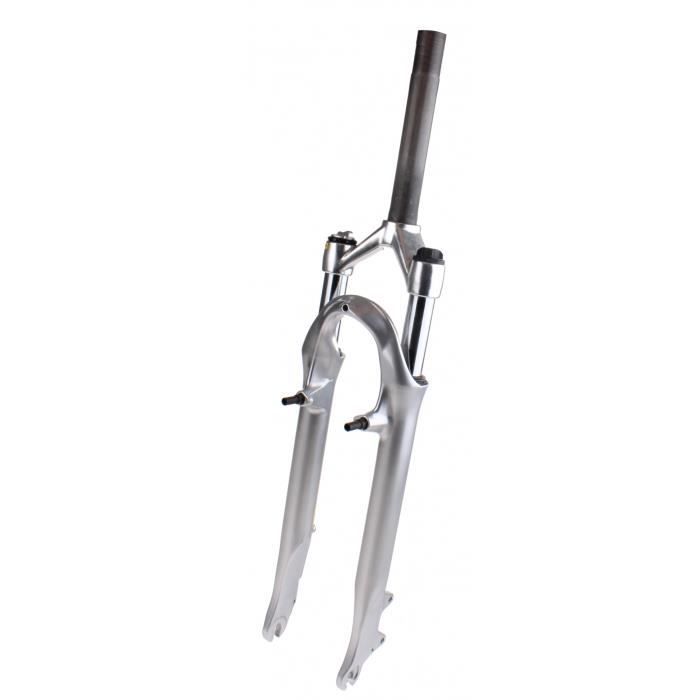 TOM ressort de fourche avant 28 pouces ATB / VTT 1 1/8 pouce argent mat