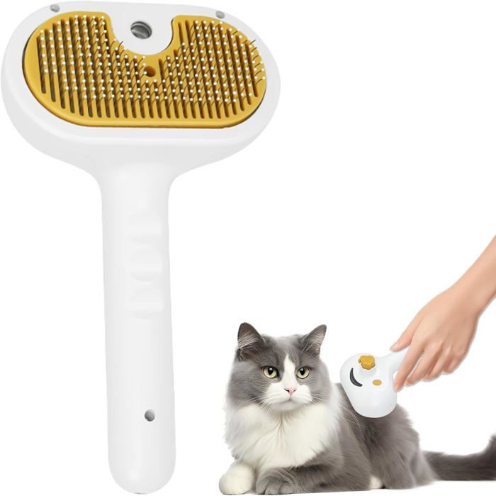 Vibbang 2Pièces Brosse Anti Poils Animaux Chat Chien, Magique Réutilisable Pour Poils, Brosse