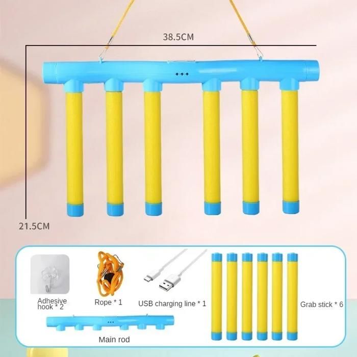 Ensemble de jeu de bâtons de chute pour lentraînement le défi amusant  linteraction parent-enfant le jouet de jeu de fête bleu