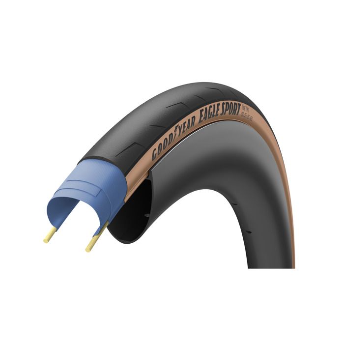 Pneu tringle souple - GOODYEAR - Eagle Sport Tube Typ. - 700x28 - Tringle souple - Profil unique
