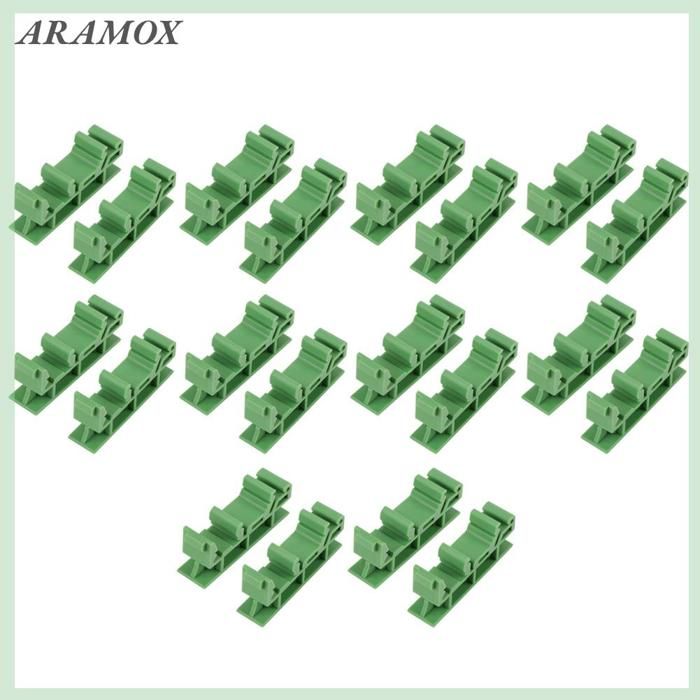 20 Pièces Adaptateur de Rail Carte de Montage Support, 10 Ensembles
