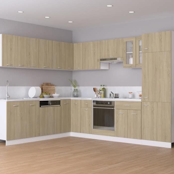 Bon plan Meuble Bas Cuisine/ Armoire de plancher - JILI HOT - dangle chêne sonoma 755x755x815cm bois Thome8428787
