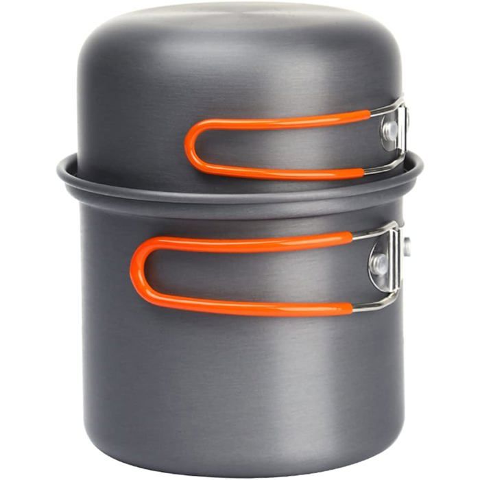 Kit de cuisine pliable pour camping comprenant une casserole et un bol idéal pour une randonnée dune personne 195 g