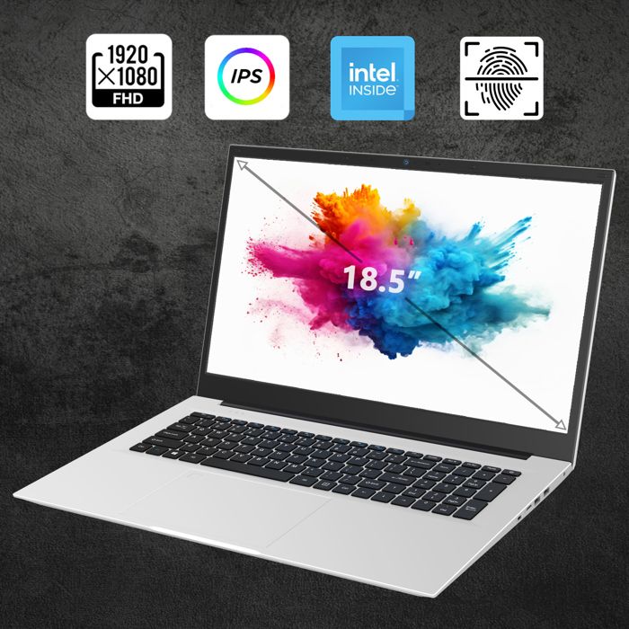 Acmine PC Portable – Windows 11 – 18.5 HD – RAM 16GB – SSD 512GB – Intel Alder Lake N150 – QWERTY
