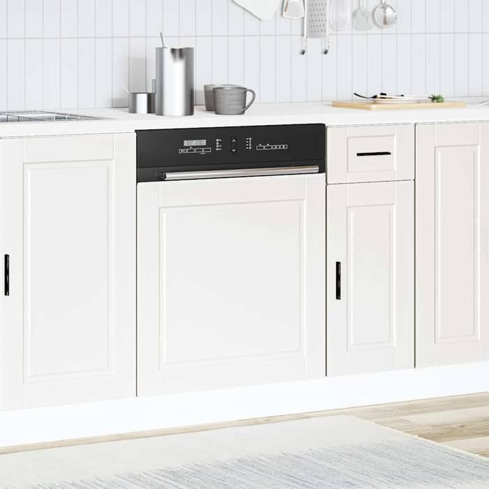 Moderne Buffet cuisine - Panneau de lave-vaisselle Porto - - vidaxl - blanc 60x1 5x67 cm @@1903