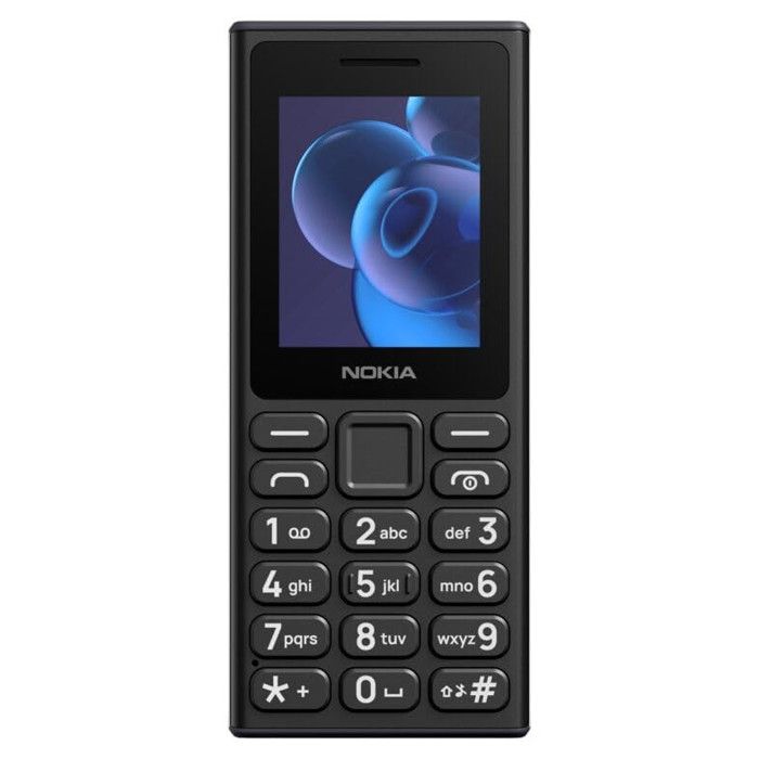 Nokia 110 2024 Cellulare Dual SIM Nero Display 2 Batteria 1000mAh IP54