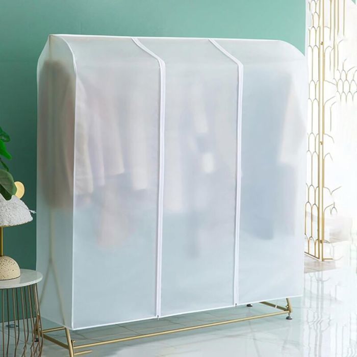 Housse de vêtements - PZCC - Translucide - 120 x 50 x 150 cm - Entièrement étanche à la poussière - Fermeture éclair durable