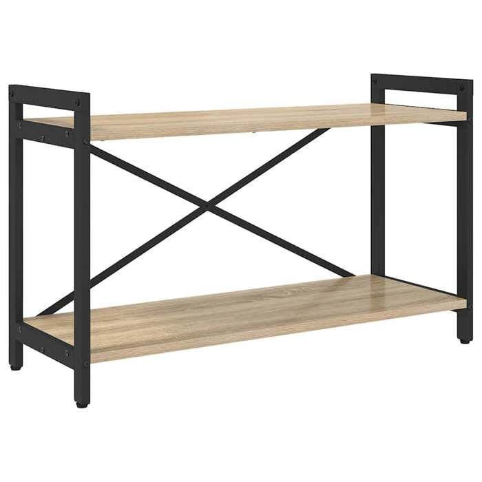 “Winter SaleTOP Armoire étagère magazine Marron - Bibliothèque Chêne sonoma 80x30x48.5cm - bois dingénierie PRO39151