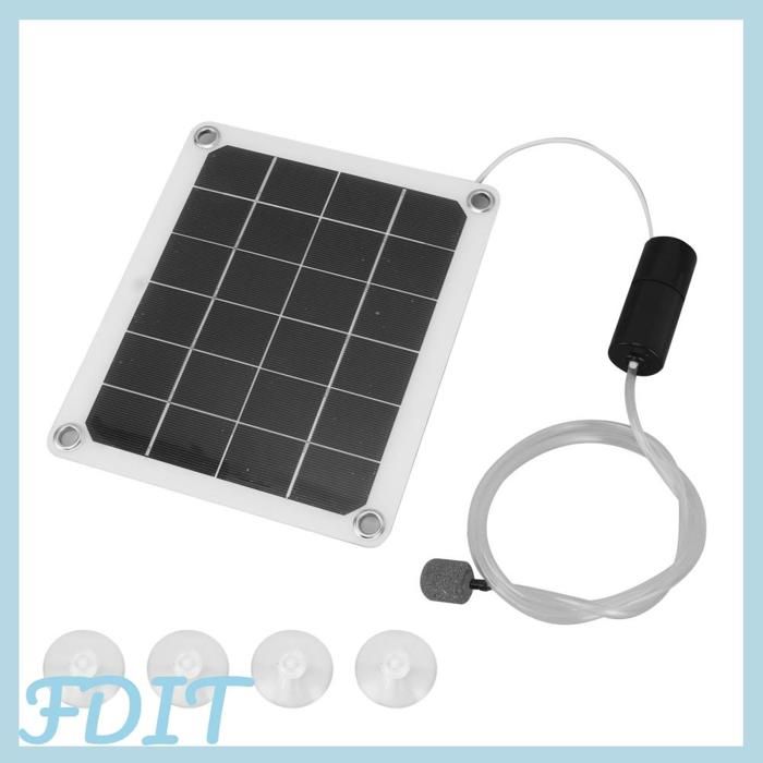 Meilleurs prix pour Pompe à air solaire 20 W aérateur solaire silencieux pour bassin avec pierres à bulles dair pour culture hydroponique daquarium