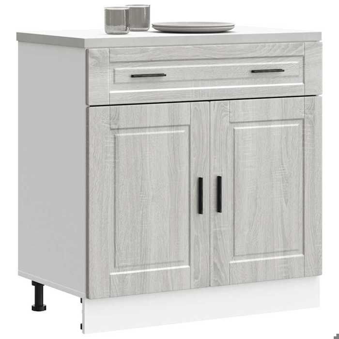(NEW 2026)Armoire de cuisine - CLOUD - Placard/BUFFET de cuisine Armoire de base Porto sonoma gris - Bois dingénierie 4354494