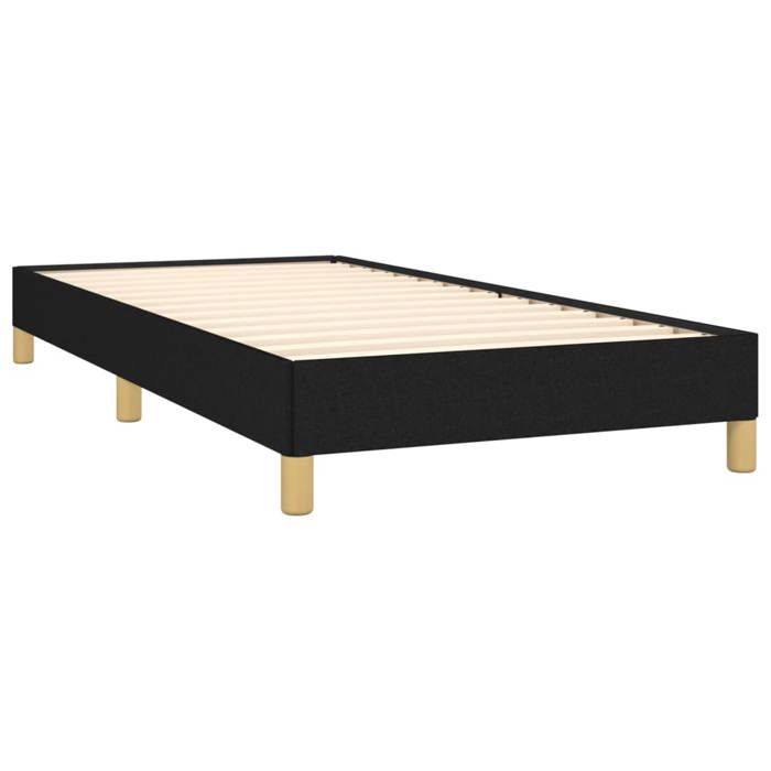 Magnifique Cadre de lit simple - Sommiers à lattes - pour adulte - sans matelas - noir 90x200cm tissu5877
