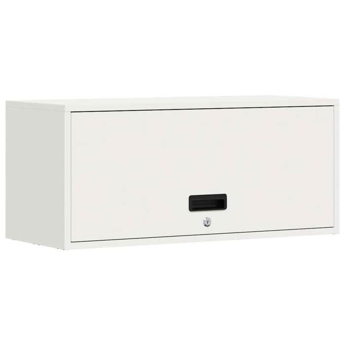 Armoire Murale {1 pièce} Anti lhumidité design avant-gardiste pour garage Blanc 80 x 33 x 35 cm fag30d53