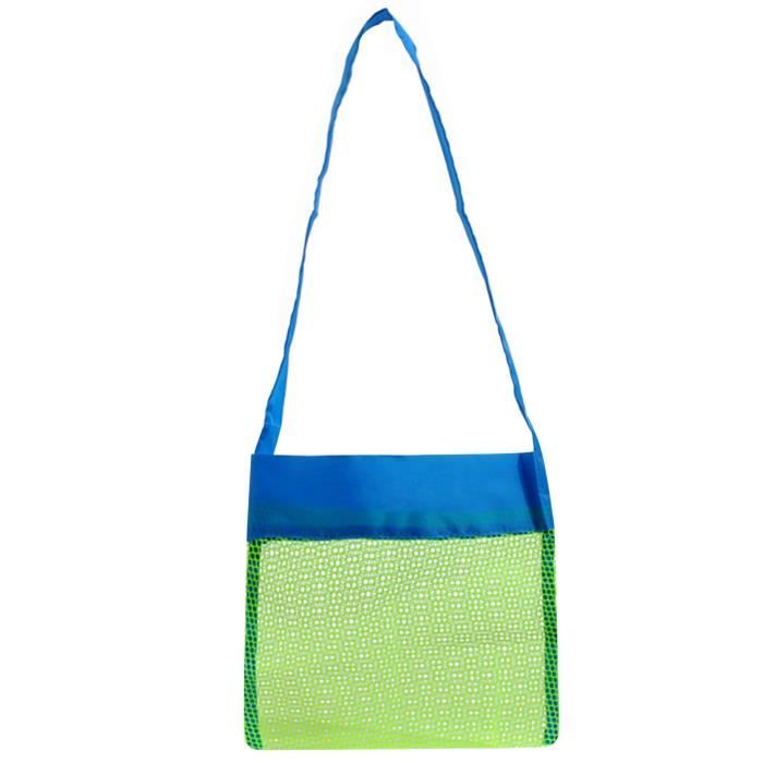 Sac à dos en Maille,WOVTE Sac de plage en Maille, Sac Filet en Nylon