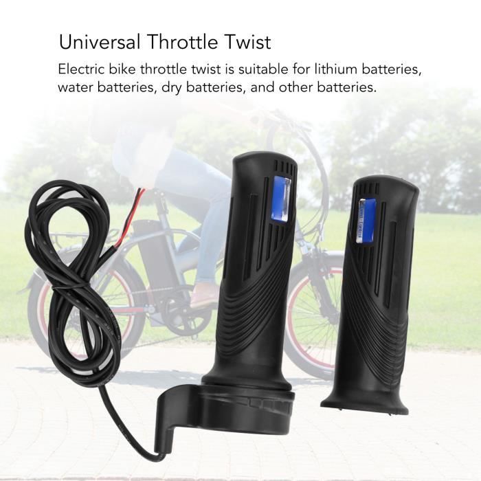 Accélérateur avec limiteur pour scooter électrique 36 V lithium noir Accélérateur avec limiteur pour scooter électrique 36 V lithium noir