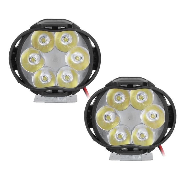 2pcs phare Universal Moto Bike 6 LED clignotants Voyant,4 niveau luminosité  lampe feu arriere multifonctionnel,lampe flash d'urgence - Cdiscount Sport