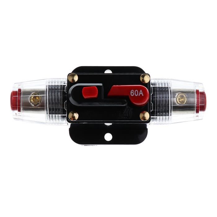 Disjoncteur Réarmable 12V/24V DC - Pour Voiture, Bateau, Camping-car - Étanche, Ampérages 10A à 100A