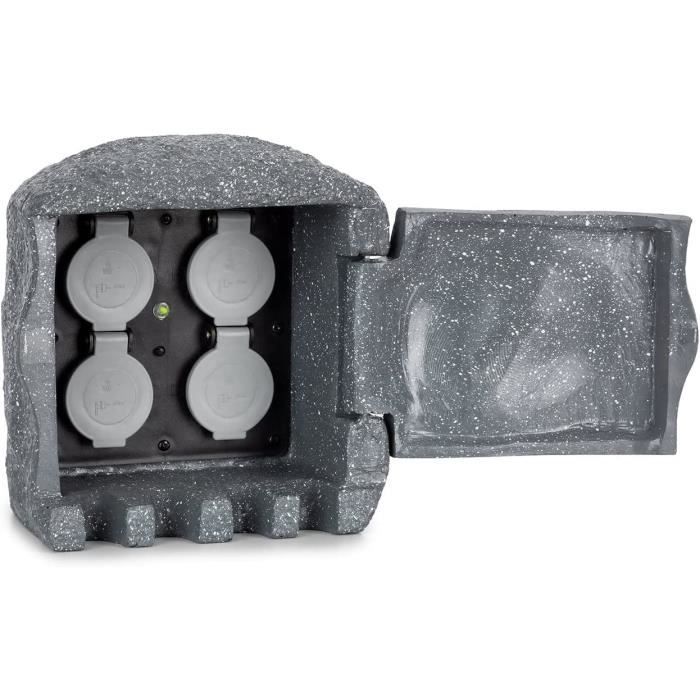 Boîte De Prise Extérieure étanche Type 86 - Protection Contre La Pluie Et Le Soleil, Facile à Installer (noir Transparent)