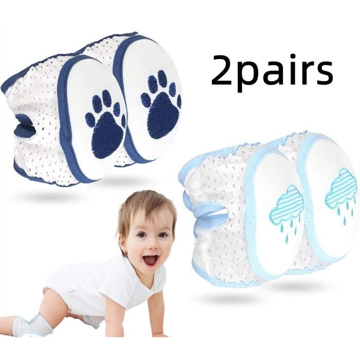 FENQURO Lot De 5 Paires Genouillères Bébé Antidérapantes – Protection Genoux Rampants, Multicolore Garçons & Filles