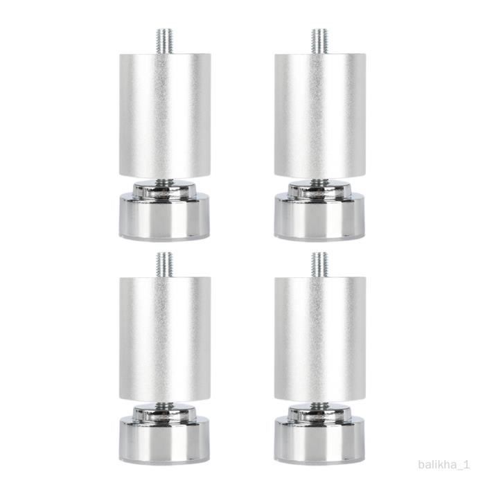 Jeu De 4 Plaques De Montage, Coudées 10°, Filetage M6 Pour Ca