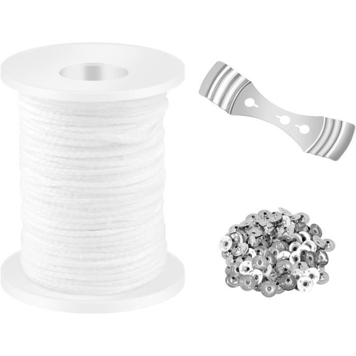 500 Pieds Métalliques Pour Mèches Bougies 3.0mm - Supports Mèches Chauffe-Plats