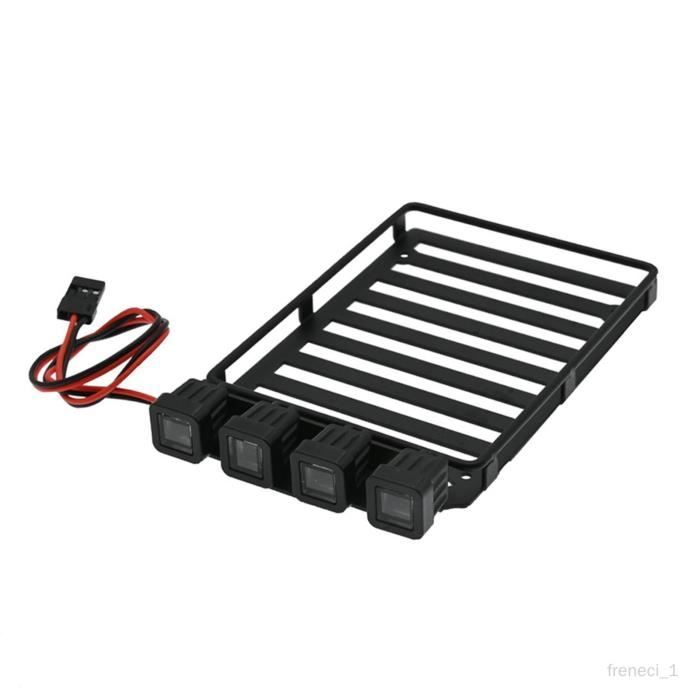 Barre LED Haute Luminosité En Alu Pour Voiture RC 1/10 Crawler – Facile à Fixer Sur Le Toit, Look Cool Et éclairage Puissant