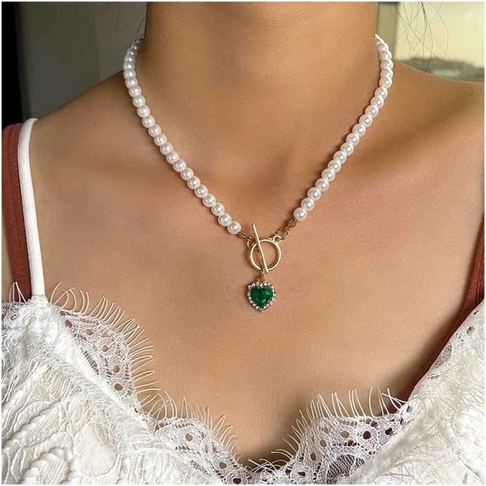Fermoir De Collier Vintage Argenté – Métal Allié Avec Perle – Pour Création De Bijoux