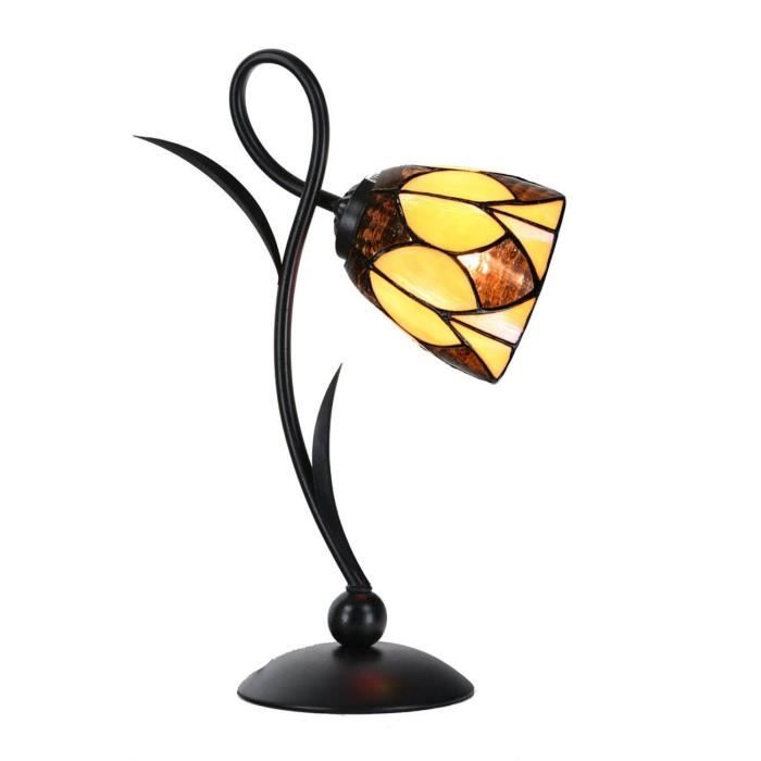 Coloured By Art - Tiffany Lampe - Tiffany Lampe de Table Lovely Parabola small