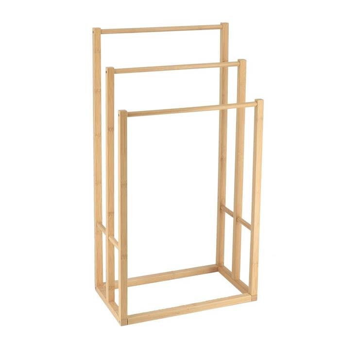 PORTE SERVIETTES BAMBOU 3 BARRES - BAMBOU - Tendance