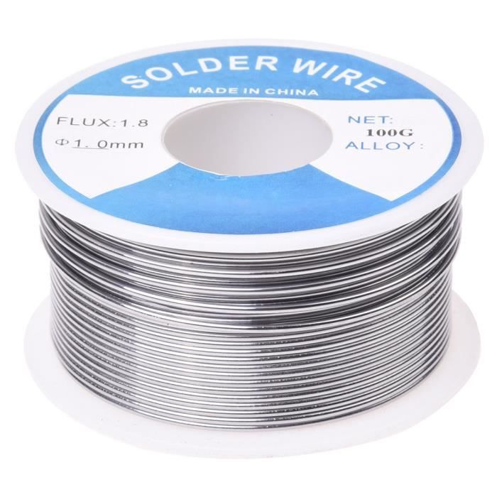 Fil à Souder 1mm Bobine Étain Sans Plomb Soudure Electrique Electronique Flux