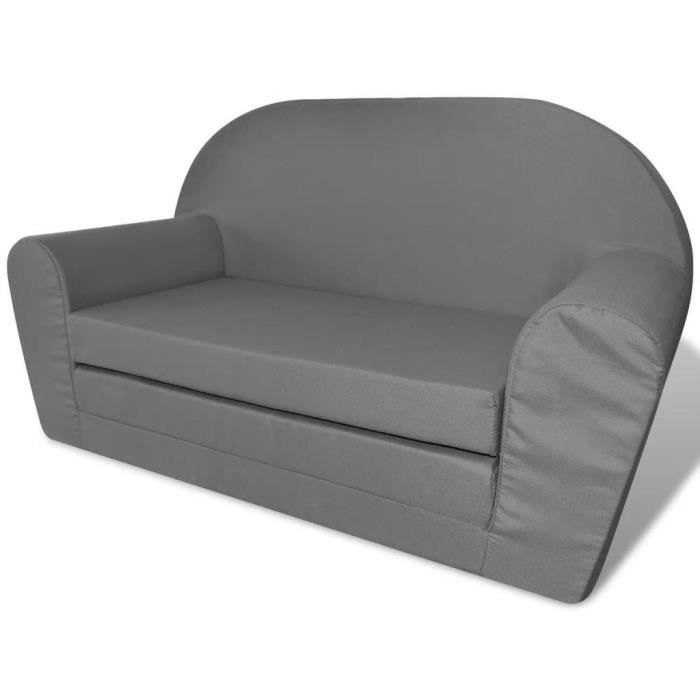 Chaise Canapé longue pliable pour enfants Gris