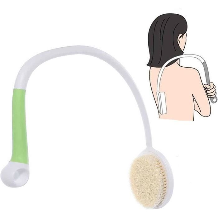Brosse pour le dos avec long manche Brosse de douche ergonomique avec poils souples Pour