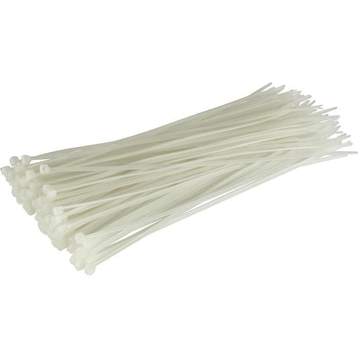 Lot De 600 Colliers De Serrage Non Réutilisables - 200mm X 2,5mm - Idéal Pour Bricolage, Fixation Câbles