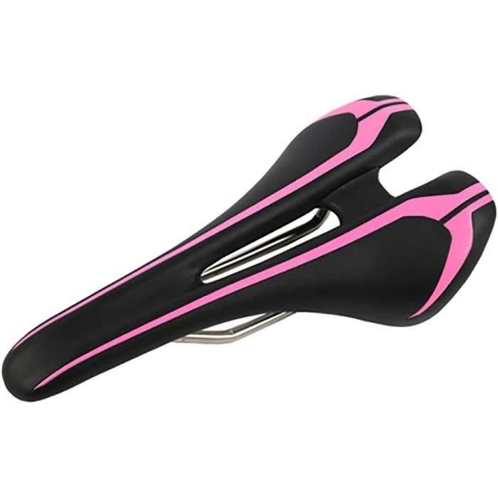 Selle De Vélo Enfant Confortable - Rembourrage Mémoire De Forme - Surface Imperméable En Cuir PU - Avec Poignée Arrière