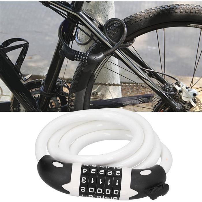 Verrou Pliant Vélo à Code 4 Chiffres West Biking – Antivol Portable Et Solide Pour Vélo, Trottinette, Etc.
