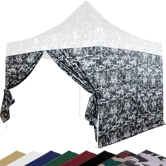 INSTENT PRO Panneau latéral avec fermeture à glissière, couleur urban, pour tonnelle 3x3m